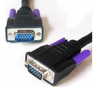 Loops 2m VGA Male to SVGA Plug Cable/Lead - Fully Wired & Dual Screened/Shielded PC