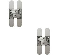 Loops 2x 100 x 22mm Adjustable Medium Duty Concealed Hinge Champagne Internal Door Loops Multicolor