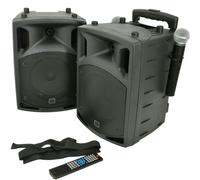 2x 100W Outdoor Portable PA Speaker System Bluetooth Wireless Rechargeable UHF