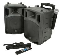 Loops 2X 100W Outdoor Portable Pa Speaker System Bluetooth Wireless Rechargeable Uhf