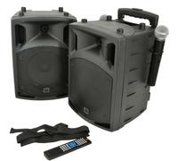 Loops 2x 100W Outdoor Portable PA Speaker System Bluetooth Wireless Rechargeable UHF Loops Multicolor