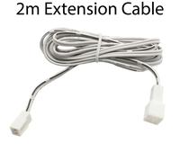 Loops 2x 2m LED Driver Extension Cable Lighting Accessories White Power Lead Loops White