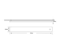 Loops 2x 305mm Rechargeable Kitchen Cabinet Strip Light & Auto PIR On/Off - Natural White LED Loops White