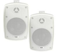 Loops 2X 4" 60W White Outdoor Rated Speakers 8 Ohm Weatherproof Wall Mounted Hifi