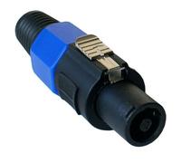 Loops 2x 4 Pole Speaker Spkon Male Screw Connector Plugs PA Amplifier Audio Cable Lead Loops Multicolor