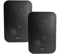 Loops 2X 6.5" 200W Moisture Resistant Stereo Loud Speakers 8Ohm Black Wall Mounted