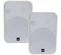 Loops 2X 6.5" 200W Moisture Resistant Stereo Loud Speakers 8Ohm White Wall Mounted