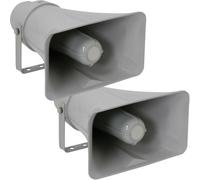 Loops 2X Active Cctv Horn Speaker 12Vdc 25W Dvr Ip Camera Ip66 Outdoor Weatherproof