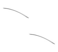 Loops 2X Curved Bow Cabinet Pull Handle 338 X 10mm 288mm Fixing Centres Chrome