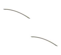 Loops 2X Curved Bow Cabinet Pull Handle 372 X 10mm 320mm Fixing Centres Satin Nickel