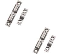 Loops 2x Double Ball Roller Cupboard Catch 50 x 9mm 40mm Fixing Centers Satin Chrome Loops Multicolor