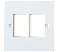 Loops 2x Double Gang Module/Modular Frame -25x38mm- LJ6C Wall Outlet Face Plate Cable