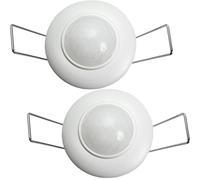 Loops 2x Mini Adjustable PIR Occupancy Sensor Auto Timer Reset Ceiling Light Switch Loops Multicolor