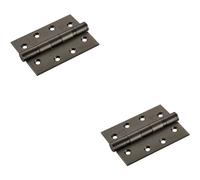 Loops 2x PAIR 102 x 76 x 3mm 13 Ball Bearing Hinge Matt Bronze Interior Door Loops Multicolor