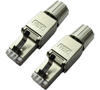 Loops 2x RJ45 CAT6a Tool less Connectors & Boot FTP Shielded Outdoor Ethernet Plugs