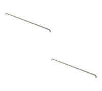 Loops 2X Round D Bar Pull Handle 1830 X 30mm 1800mm Fixing Centres Satin Steel