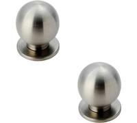 Loops 2X Small Solid Ball Cupboard Door Knob 25mm Dia Stainless Steel Cabinet Handle