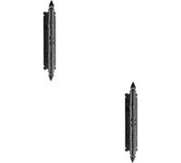 Loops 2X Traditional Forged Pull Handle On Backplate 310 X 65mm Black Antique