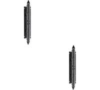 Loops 2x Traditional Forged Pull Handle on Backplate 310 x 65mm Black Antique Loops Black