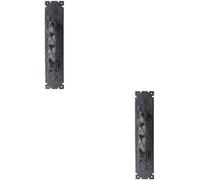 Loops 2x Traditional Forged Twist Pull Handle 310 x 66mm Black Antique Door Handle Loops Black