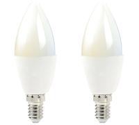 Loops 2x WiFi Colour Change LED Light Bulb 4.5W E14 Warm Cool White Mini Dimmable Lamp Loops White