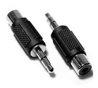 Loops 3.5mm Stereo Jack Male to RCA/PHONO Female/Socket Adapter/Converter - Headphone, AUX, Amp/Amplifier, Subwoofer, Speaker, TV, Audio