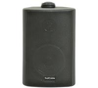 Loops 3" 60W Black Outdoor Rated Speaker Wall Weatherproof Background 8Ohm & 100V