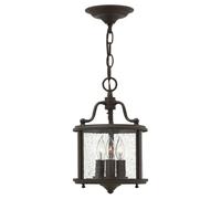 Loops 3 Bulb Ceiling Pendant Light Fitting Olde Bronze LED E14 60W Bulb Loops Multicolor