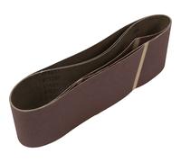 Loops 3 PACK - 100mm x 610mm Sanding Belts - 120 Grit Premium Cloth Backed Grind Loop Loops Multicolor