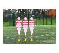 Loops 3 Pack Pop-Up Football Mannequin Set - No Pole Or Base - Fold Away Defender
