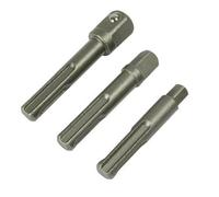 Loops 3 Piece SDS Plus Socket Drive Set 1/4" Inch 3/8" Inch & 1/2" Inch For Hex Drill Loops Multicolor