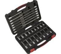 Loops 30 PACK METRIC Male Hex Bit Set - 3/8" Square Drive Socket - 200mm Long S2 STEEL in Metallics Loops Metallics