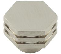 Loops 30mm Satin Nickel Cupboard Knob For Modern Interiors - Kitchen Cabinet Knob