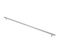 Loops 30mm Straight T Bar Pull Handle 1000mm Fixing Centres Satin Stainless Steel