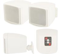 30W Pair Background Speakers 100V 8OHM Compact Mini Satellite Wall Mount PA