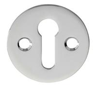 Loops 31mm Keyhole Profile Round Escutcheon 18mm Fixing Centres Polished Chrome Loops Multicolor