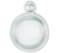 Loops 31mm Lock Profile Covered Escutcheon 17.5mm Fixing Centres Satin Chrome Loops Multicolor