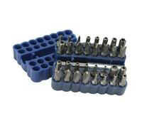 Loops 33 Piece 25mm Security Bit Set Bis Holder TORX Spanner TRX Hex Tamper Proof Loops Multicolor