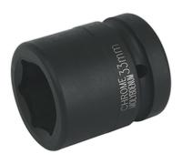 Loops 33mm Forged Impact Socket - 1 Inch Sq Drive - Chromoly Impact Wrench Socket Loops Multicolor