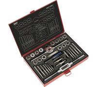 Loops 33pc Metric & Imperial Tap & Split Die Set - Manual Bar & Socket Threading Tool Loops Multicolor