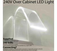 Loops 3x Over Cabinet LED Kit NATURAL WHITE Curved Glass Light Bathroom Make Up Lamp