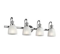 Loops 4 Bulb Wall Light Sconce Polished Chrome LED G9 3.5W Bulb Loops Multicolor