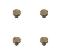Loops 4 Pack 30mm Antique Brass Cupboard Knob With Unique Design - Kitchen Cabinet Knob