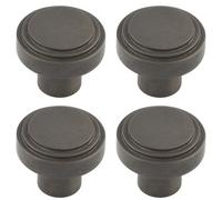 Loops 4 Pack 30mm Dark Bronze Cupboard Knob For Modern Home Decor - Kitchen Cabinet Knob