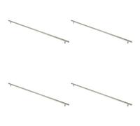 Loops 4 Pack - 30mm Straight T Bar Pull Handle 1000mm Fixing Centres Satin Stainless Steel