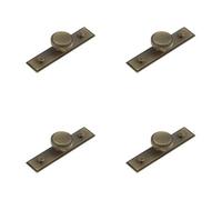 Loops 4 Pack 40mm Antique Brass Stepped Cupboard Knob For Elegant Home Decor - Kitchen Cabinet Knob