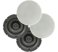 Loops 4 Pack 5.25" 8 OHM Low Profile Ceiling Speakers 2 Way Wall Mount Slim Line