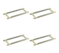 Loops 4 Pack Antique Brass Pull Handle 300mm Back To Back - Premium Quality - Door Handle