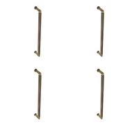 Loops 4 Pack Antique Brass Pull Handle 425mm - Elegant And Durable Bolt Through Design - Door Handle