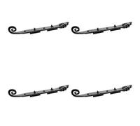 Loops 4 Pack Antique Curly Tail Casement Stays 250mm In Elegant Black Finish - Window Peg Bar